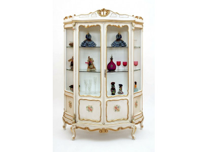 Glasvitrine Barock Miwwelen Italienesch Ariichtung Vitrinnen Glas Schiefen