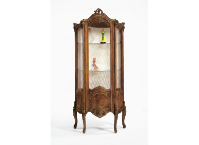 Vitrine Wunnzëmmer Miwwelen Anriichteng Massivt Holz Vitrinen Glas Schaf Massivholz