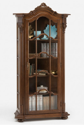 Vitrin Wunnzëmmer Miwwelen Kommode Massivt Holz Vitrinnen Glas Schaf Echt Holz