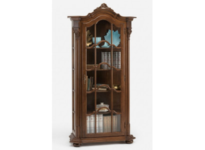 Vitrin Wunnzëmmer Miwwelen Kommode Massivt Holz Vitrinnen Glas Schaf Echt Holz