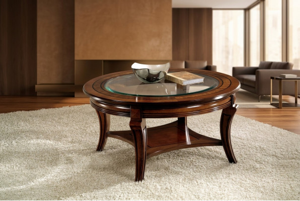Couchtisch Ronn Dësch Holz Italienesch Miwwelen Ronnd Dëscher Couchtischn Nei