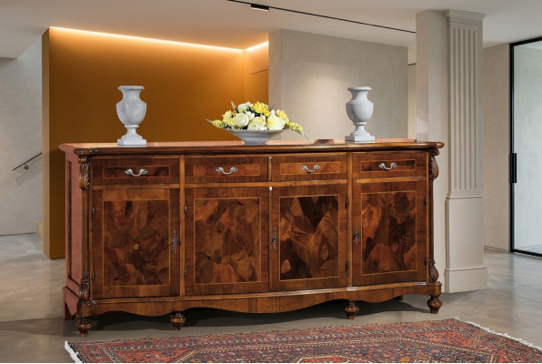 Kommode Klassesch Schrack Vollholz Miwwel Italienesch Ariichtung Sideboard