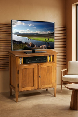 Fernsehregal TV-Ständer RTV massiv Holz Miwwelen Italienesch Sideboard Regaler Nei