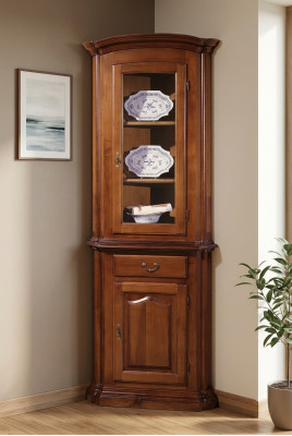 Vitrin Anrichte Retro Stil Wunnzëmmer Schaf Kommode Schief Massiv Vitrine