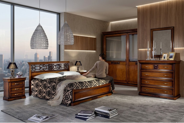 Schlofkummer Bett Braun Luxus Miwwelen Vaccari Cav Giovanni Better Massivholz Nei