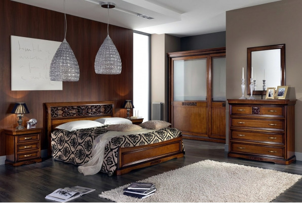 Schlofkummer Bett Braun Luxus Miwwelen Vaccari Cav Giovanni Better Massivholz Nei