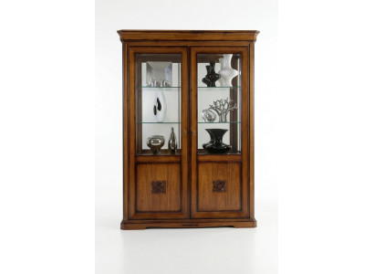 Vitrinen Glas Schaf Echt Holz Vitrin Wunnzëmmer Miwwelen Anrichte Massiv Holz