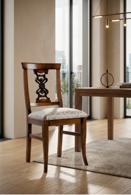 Iesszëmmer Still Holz Luxus Fauteuil Stull Braun Still Wunnzëmmer Miwwelen nei