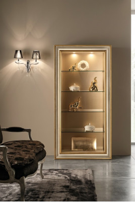 Vitrine Glas Schaf Vitrinen Wunnzëmmer Schau Schief Italienesch Miwwelen NEI