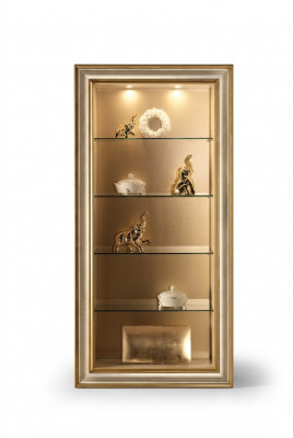 Vitrine Glas Schaf Vitrinen Wunnzëmmer Schau Schief Italienesch Miwwelen NEI