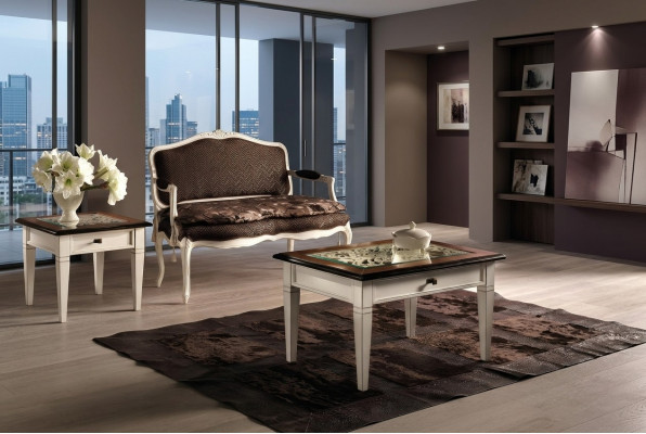 Canapé-Tabellen Dësch Luxus Holz Dëscher Konsolen Design Italienesch Miwwelen Vaccari