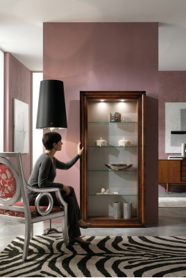 Luxus Vitrine Holz Miwwelen Schief Regal Akteschaf Glasschaf Antik Schaf