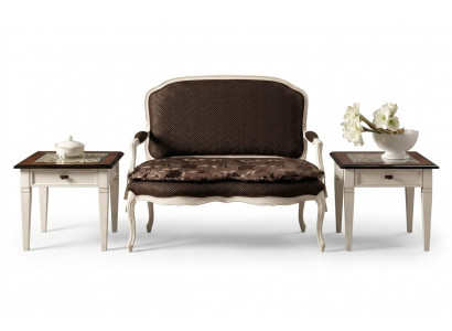Sofa Canapé Design Canapé Polster Stoff Modern Zwëschesëtz Sëtzbank 2-Sëtzer