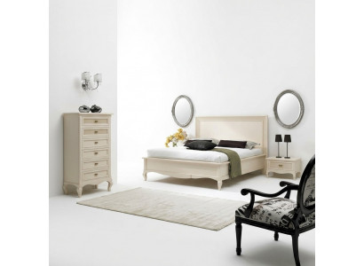 Italienesch Schlofkummerméiwelen Bett Nuetsdësch Massivt Holz Better Set 4tlg.