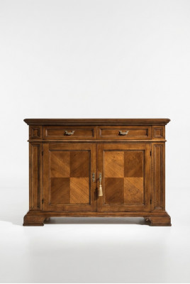 Kommod mat Spigel Konsole Miwwelen Kommoden Schaf Design Luxus Sideboard 2-Teiler.
