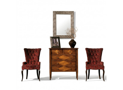 Wunnzëmmer Set Kommode Spigel Kommoden Garnitur Grupp Holz Design Schaf Neien