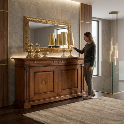 Kommode Wunnzëmmer Kommode Schief Holz Sideboard Schaf Schief Massiv Nei