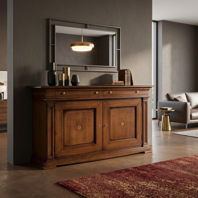 Kommode Wunnzëmmer Kommode Schief Holz Sideboard Schaf Schief Massiv Nei
