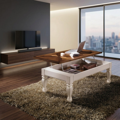 Luxus Wunnzëmmer Dësch Couchtisch Holzdësch Design Dëscher Italienesch Miwwelen nei