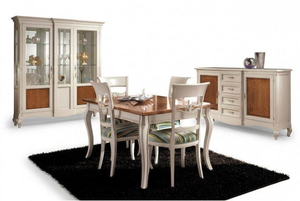 Dësch Miwwelen Iessdësch Naturholz Retro Stil Iesszëmmer Wunnzëmmer Iessdëscher Dëscher