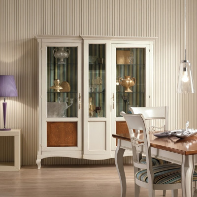 Vitrine Schaf Regal Wunnzëmmer Bicherregal Holz Büroschaf Schief Italien