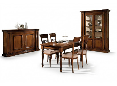 Iessdësch Holz Iessdëscher Iesszëmmer Dëscher Dësch Design Holz Luxus Miwwelen Italien.