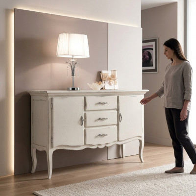 Kommod Luxus Schlofzëmmer Holzdesign Kommode Säit Neit Kommode Schaf Regal
