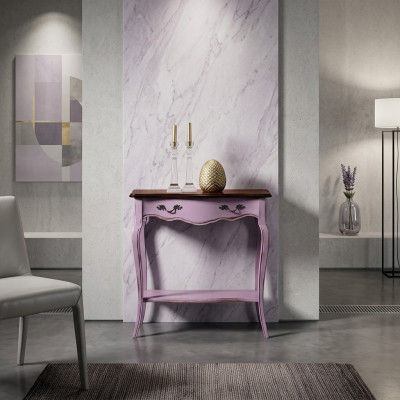 Konsolendësch Miwwelen Niewendësch Holz Sideboard Dëschkonsole Wanddësch Holz Nei