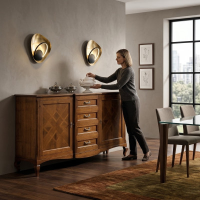 Buffet Kommode Sideboard Anrichte Tirang Vitrine Wunnzëmmer Holz Kommoden Nei