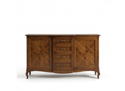 Buffet Kommode Sideboard Anrichte Tirang Vitrine Wunnzëmmer Holz Kommoden Nei