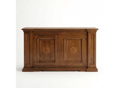 Kommode Tiräng Holz Kommoden Wunnzëmmer Sideboard Schaf Schief Massiv.