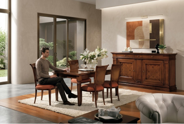 Luxus italienesch Iessdësch Designmiwwelen Ariichtung Dëscher Massivholz Dësch Nei