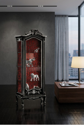 Vitrine Schaf Vitrinen Wunnzëmmer Schranken Anrichteitalienesch Miwwelen Holz.