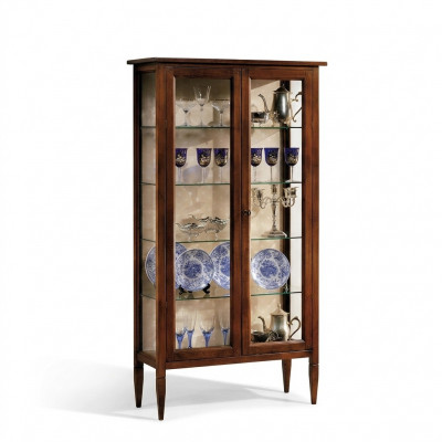 Wunnzëmmer Kommode Glas Schaf Vitrine Iesszëmmer Kommode Holz Schief Möbel