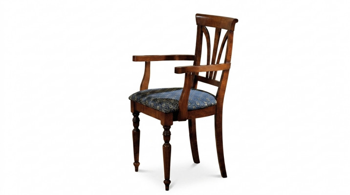 Iesszëmmer Still Luxus Fauteuil Still Holz Brong Lehnstull Wunnzëmmer Miwwelen Nei