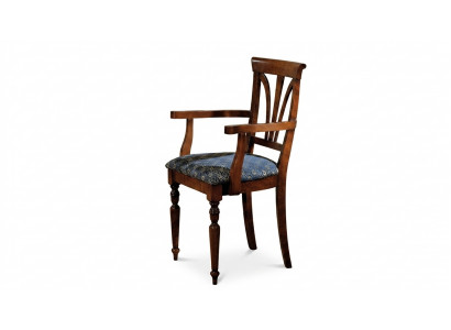 Iesszëmmer Still Luxus Fauteuil Still Holz Brong Lehnstull Wunnzëmmer Miwwelen Nei