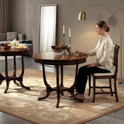 Niewentstull Kaffisdësch Design Dësch Wunnzëmmertësch Dëscher Couchdësch Massiv