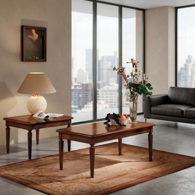 Couchtisch Kaffisdësch Design Dësch Wunnzëmmerdësch Dëscher Säitendësch Massiv