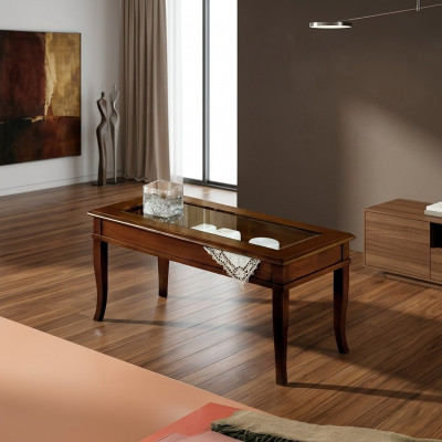 Canapé Dësch Holz Niewendësch Kaffisdësch Designer Dësch Wunnzëmmersdësch Dëscher