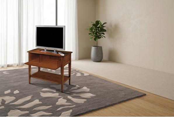 rtv Design Säitendësch Fernseh Low Kommode tv Luxus Schaf Holz brong Miwwelen Neigkeet
