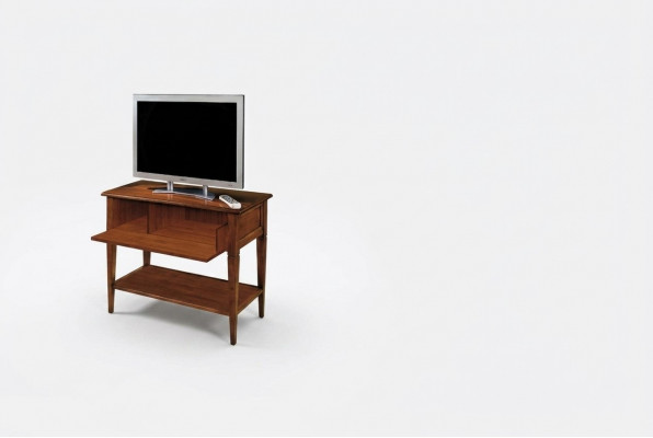 rtv Design Säitendësch Fernseh Low Kommode tv Luxus Schaf Holz brong Miwwelen Neigkeet
