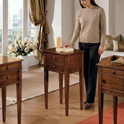 Telefonsdësch Konsolen Dëscher Echt Holz Kommode Sideboard Dësch Luxus Miwwelen Nei