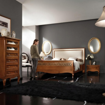 Duebelbett Better Schlofkummer Miwwelen Massivholz Vaccari cav giovanni Bett Neit