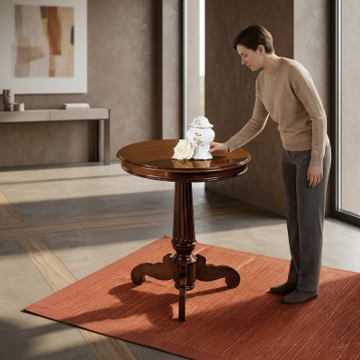 Niewentuell Kaffisdësch Design Dësch Wunnzëmmerdësch Dëscher Couchtisch Massiv.