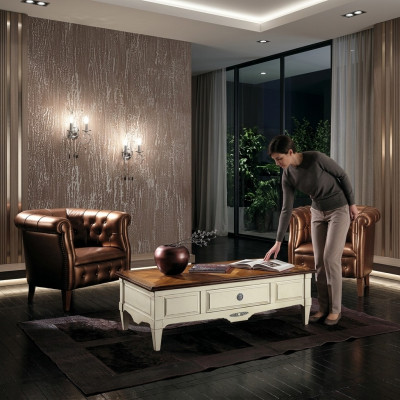 Salonsdëscher Dësch Luxus Holz Dëscher Konsolen Design Italienesch Miwwelen Vaccari