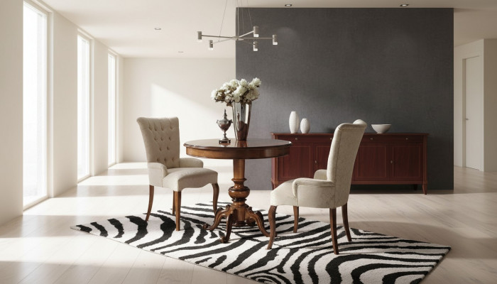 Ronnd Iessdësch Holz Dësch Modern Miwwelen Wunnzëmmer Dëscher Iessdëscher