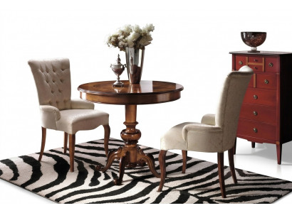 Ronnd Iessdësch Holz Dësch Modern Miwwelen Wunnzëmmer Dëscher Iessdëscher