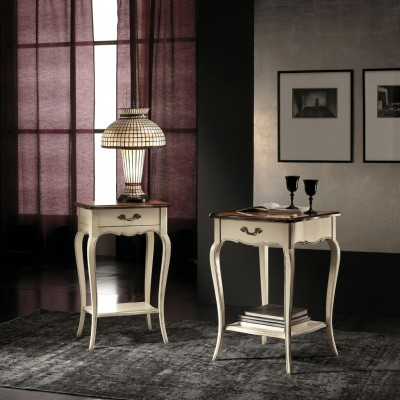 Niewentssich Konsolenzëss Coffeestëppel Kaffisstëppel Canapé Holz Dësch Antik Stil