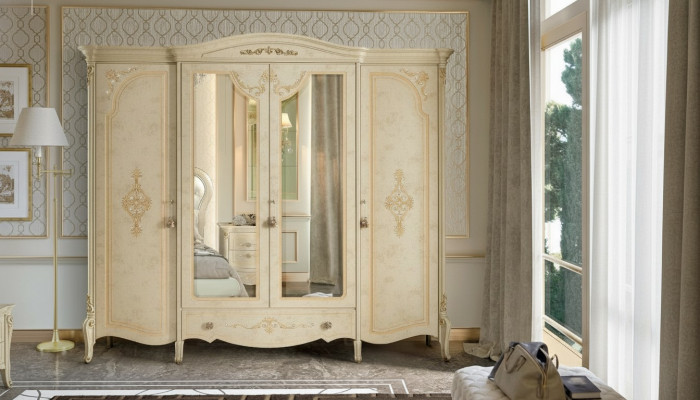 Kleederroden, Schaf, Miwwelen, Italienesch Ariichtung, Schief, Nei, Schlofzëmmer.