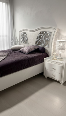 Bettgestell Holz Duebel Schlofkummer Wäiss Modern Duebelbett Miwwelen Bett Better Nei